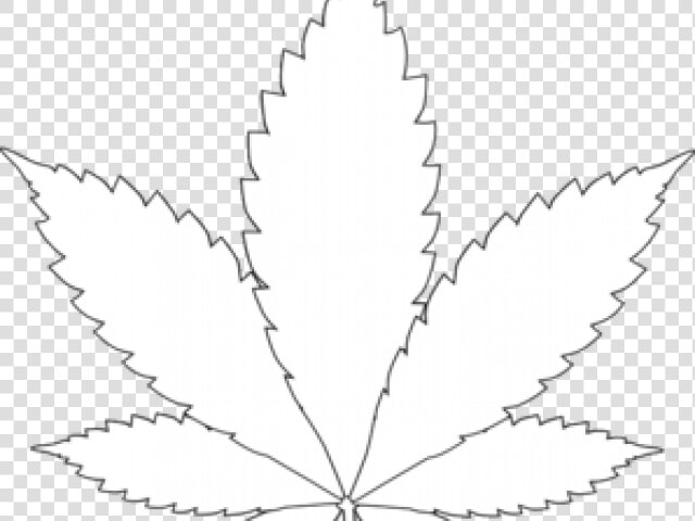 Drawn Weed Symbol Toronto Maple Leafs Weed Logo    Weed Black And White Hd  HD Png DownloadTransparent PNG