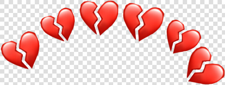  heartbroken  crown  heartcrown  broken  sticker  freetoedit   Black Broken Hearts Png  Transparent PngTransparent PNG