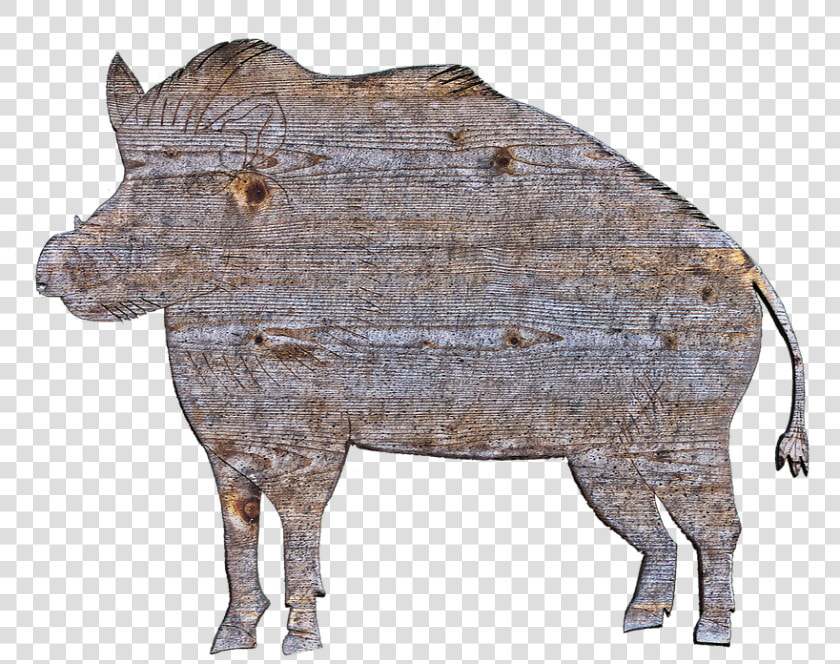 Boar  Holzfigur  Figure  Wood  Animal  Cut Out  Sawn  HD Png DownloadTransparent PNG