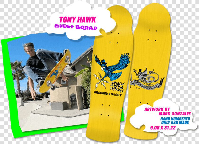 Krooked Skateboards Mark Gonzales Deck  HD Png DownloadTransparent PNG