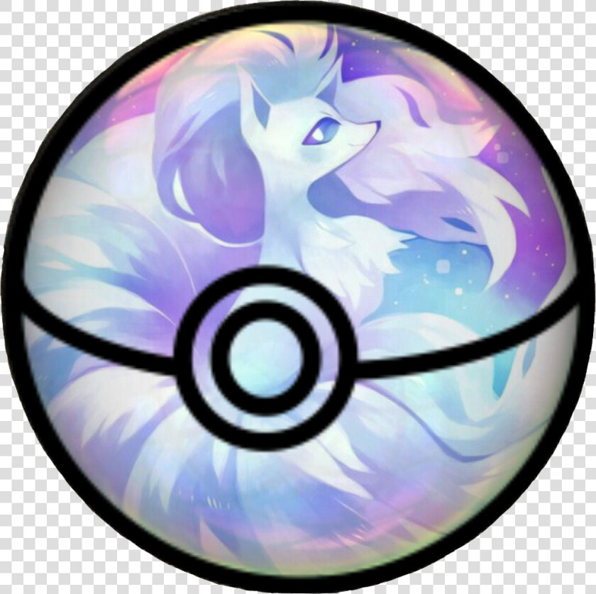  pokemon  pokeball  ninetales  pretty  pastel  alolan   Pokemon Alolan Ninetails Art  HD Png DownloadTransparent PNG