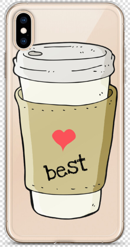 Best Friends Coffee And Donuts Iphone Case For All   Cartoon  HD Png DownloadTransparent PNG