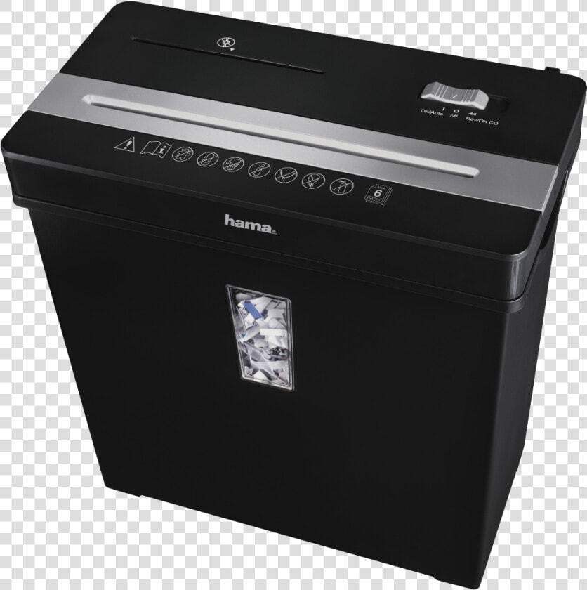 Abx High res Image   Hama X8cd Cross Shredding 70db Black silver Paper Shredder  HD Png DownloadTransparent PNG