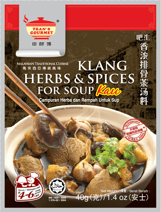 Teans Gourmet Bakuteh Kau   Tean  39 s Gourmet Klang Herbs  amp  Spices For Soup  HD Png DownloadTransparent PNG