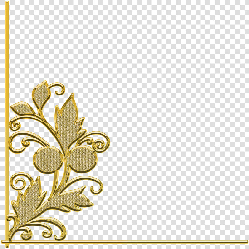 Golden Pattern Decor   Transparent Background Border Gold Frame Png  Png DownloadTransparent PNG