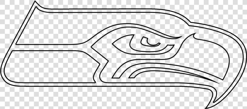 Cool Designs Simple Large Size Of Cool Logos Designs   Seahawks Logo Line Art  HD Png DownloadTransparent PNG