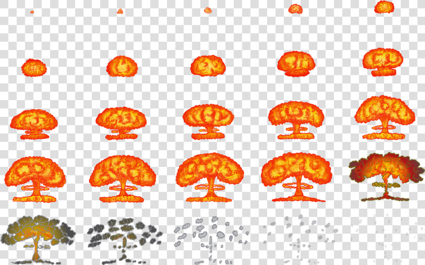 Explosion Clipart Nuclear Test   Nuclear Explosion Pixel Art  HD Png DownloadTransparent PNG