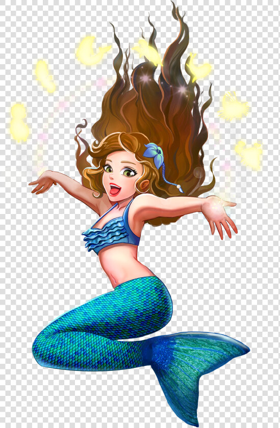 Mermaid Wiki   Mermaid Dark Hair Green Eyes  HD Png DownloadTransparent PNG