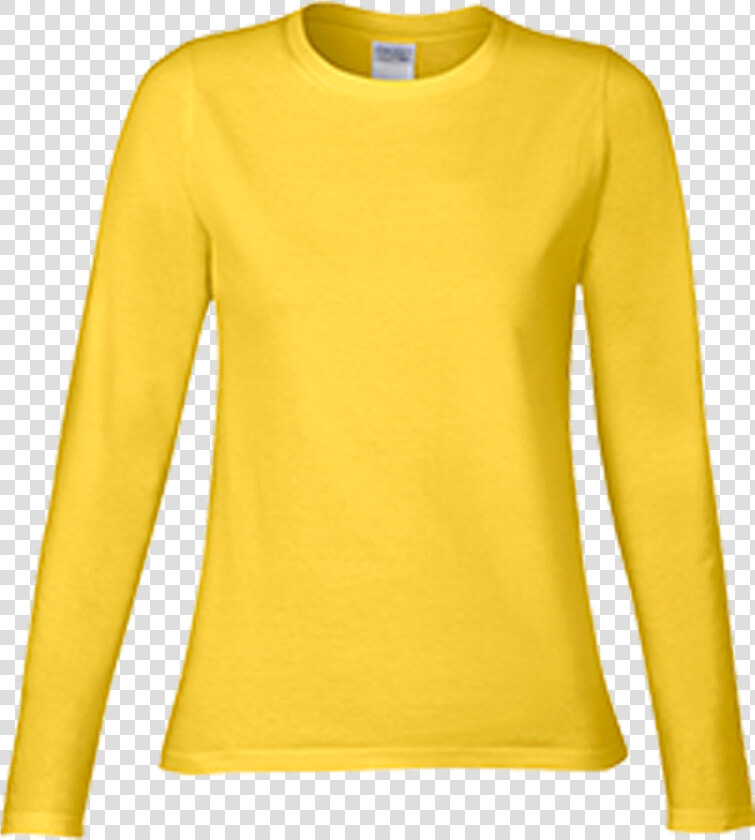 Yellow Colour T Shirt Long Sleeve  HD Png DownloadTransparent PNG