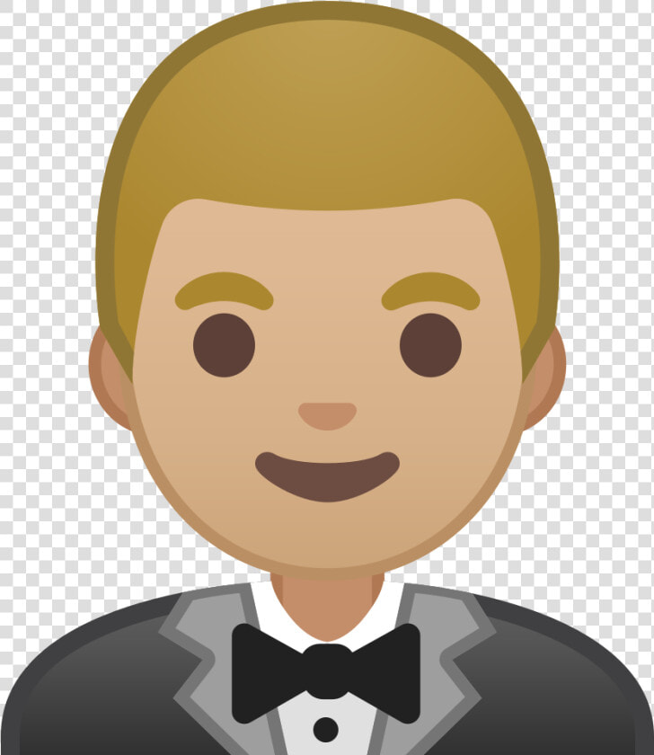 Man In Tuxedo Medium Light Skin Tone Icon   Rey Emoji  HD Png DownloadTransparent PNG