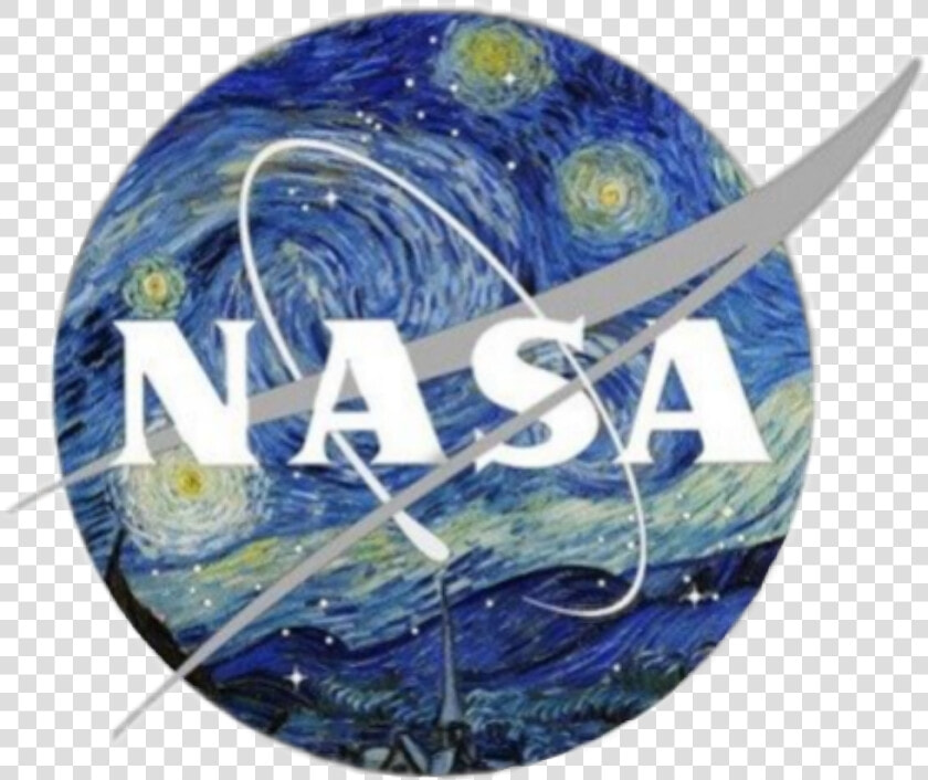  nasa  vangogh Go  aesthetic  blue  tumblr   Aesthetic Starry Night Sticker  HD Png DownloadTransparent PNG