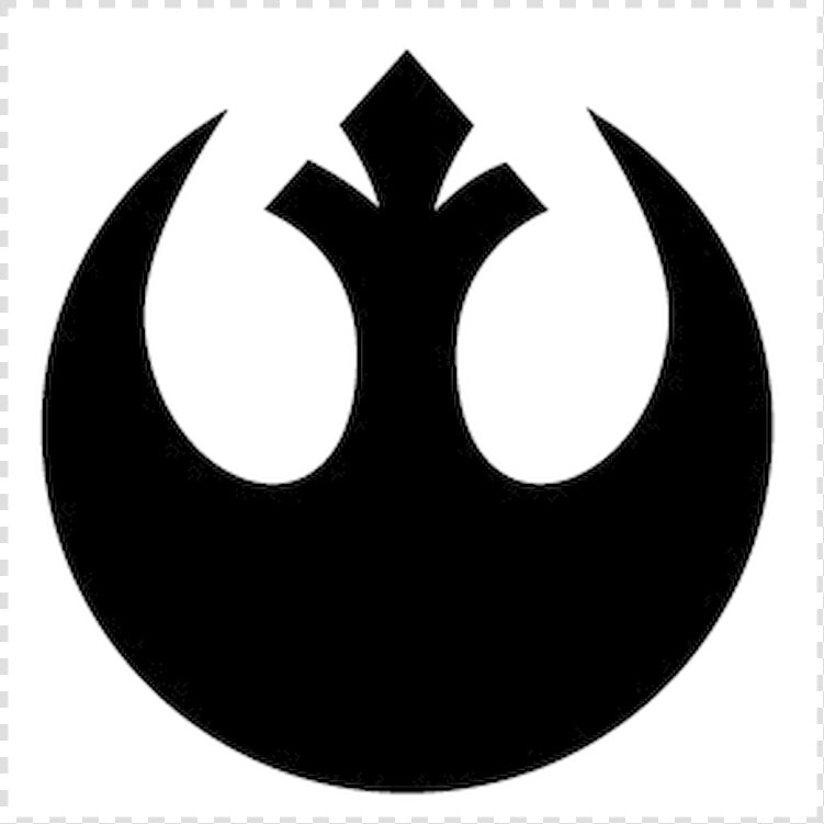 Rebel Alliance Logo Vinyl Decal Sticker size Option   Star Wars Rebel Logo Black  HD Png DownloadTransparent PNG