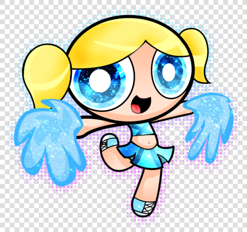 Rialto Panthers Junior All American Football Cheer   Powerpuff Girls Bubbles Cheerleader  HD Png DownloadTransparent PNG