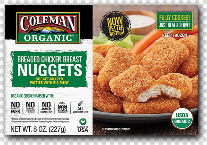 Coleman Natural Foods Organic Breaded Chicken Breast  HD Png DownloadTransparent PNG