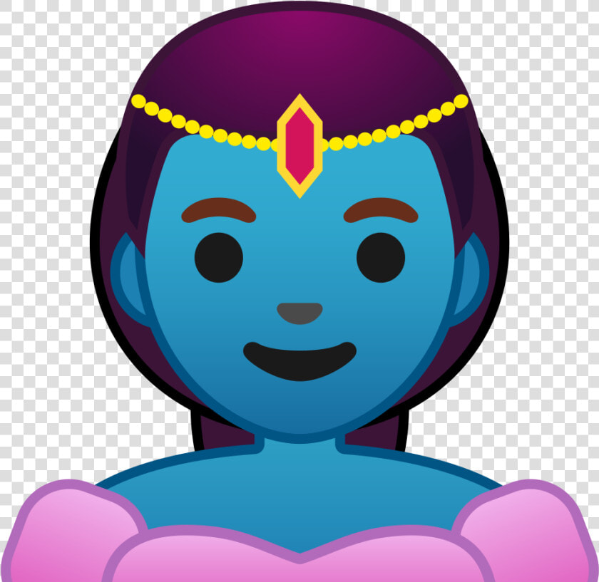 Woman Genie Icon   Android Genie Emoji  HD Png DownloadTransparent PNG