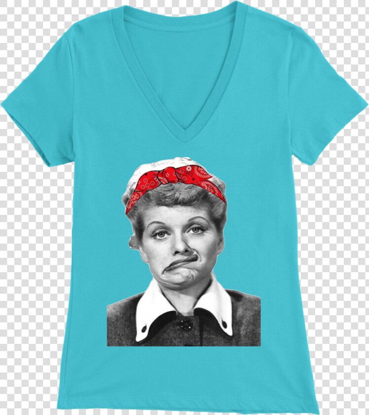 I Love Lucy Red Bandana Tee   T shirt  HD Png DownloadTransparent PNG