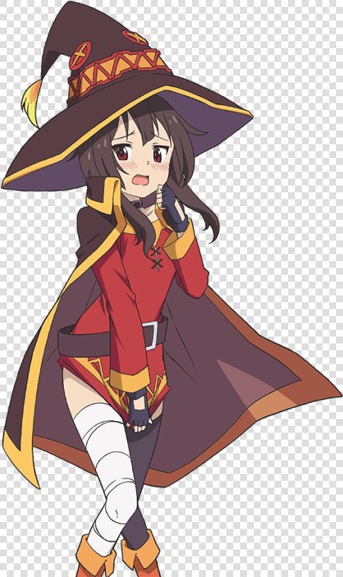 Mediaembarrassed Megumin   Cartoon   Megumin Transparent Background  HD Png DownloadTransparent PNG