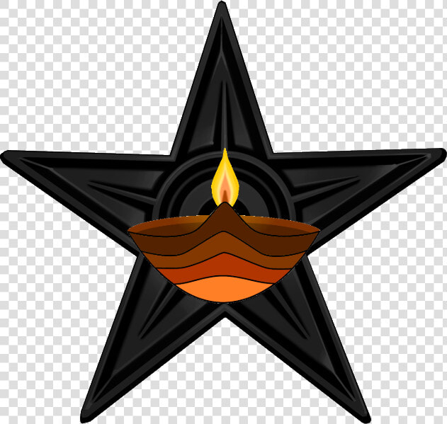 Original Black Barnstar With Diya   China People Liberation Army Logo  HD Png DownloadTransparent PNG