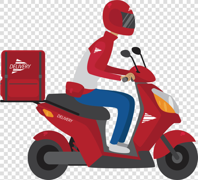 Take Out Adobe Illustrator   Desenho De Entregador De Moto  HD Png DownloadTransparent PNG