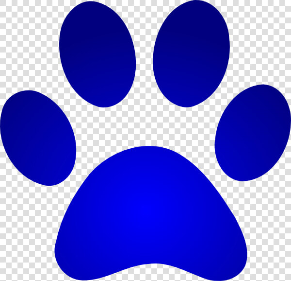 Blue Paw Print With Gradient Svg Clip Arts   Blue Paw Print Transparent  HD Png DownloadTransparent PNG