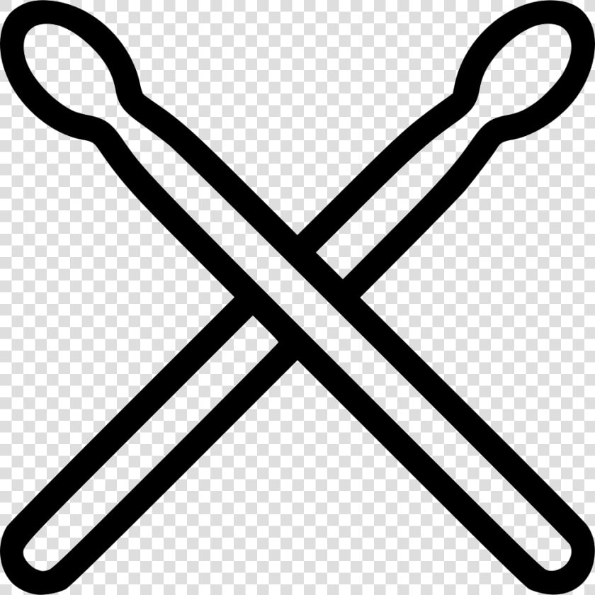 Drum Sticks Comments   Outline Of Drum Stick  HD Png DownloadTransparent PNG