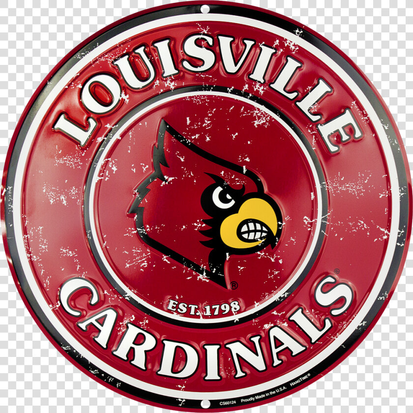 Louisville Cardinals Circle Sign   Louisville Cardinals  HD Png DownloadTransparent PNG