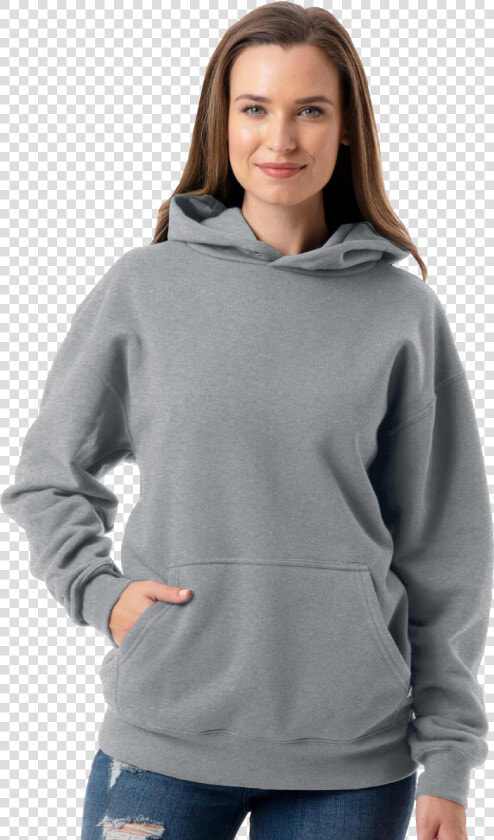 Adult Fleece Pull Over Hoodie Dark Heather Grey Extra   Hoodie  HD Png DownloadTransparent PNG