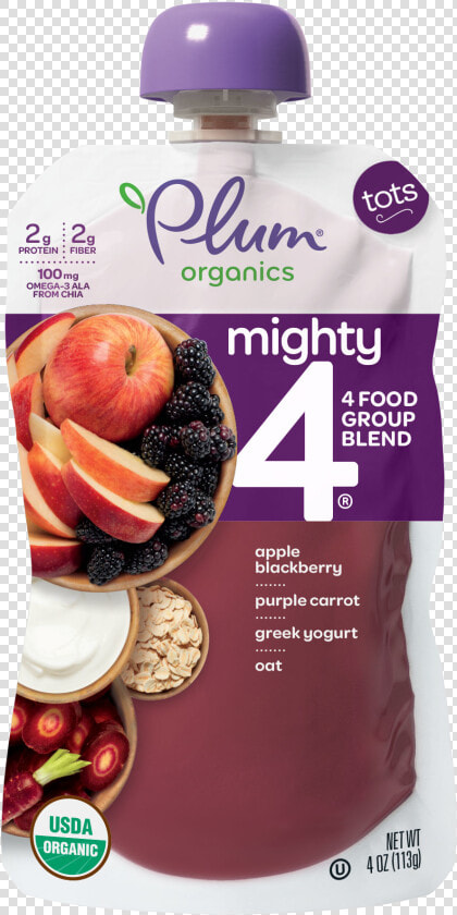 Plum Organics Mighty 4  HD Png DownloadTransparent PNG