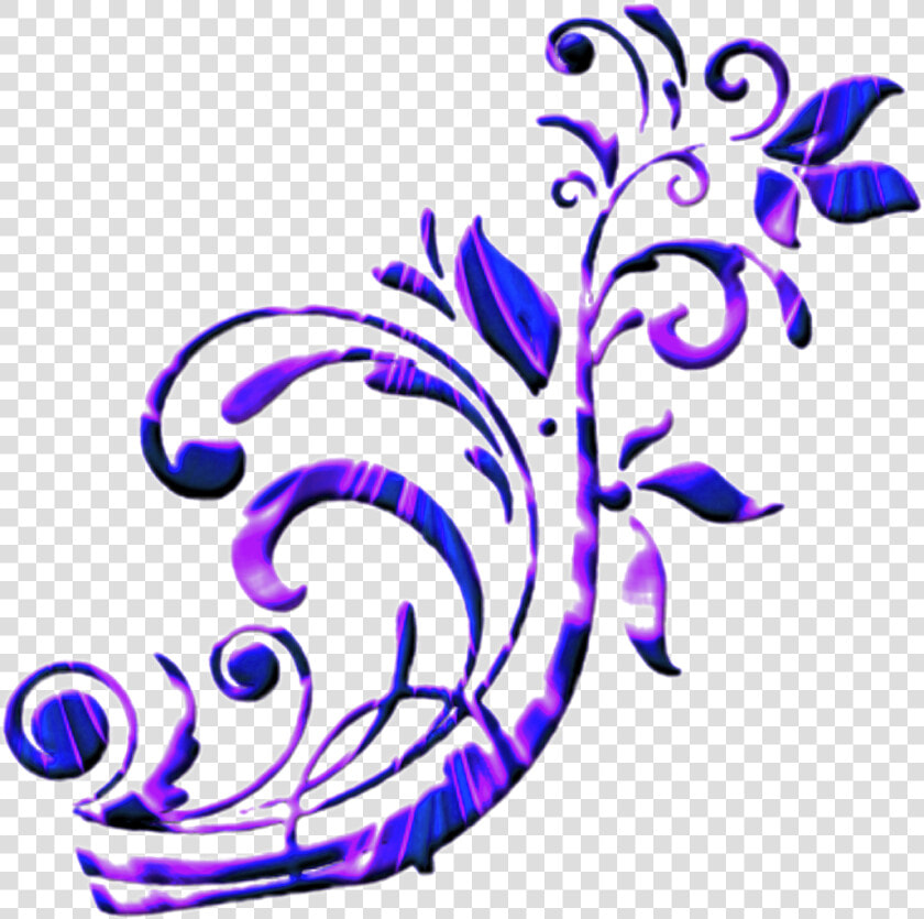 Transparent Scroll Borders Clipart   Blue And Purple Scroll  HD Png DownloadTransparent PNG