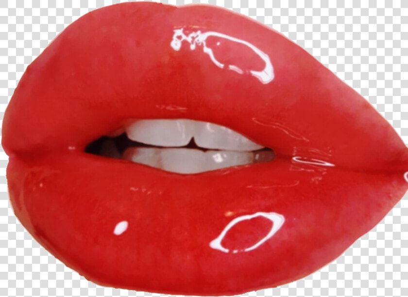 Lips  Pink  And Aesthetic Image   Aesthetic Glossy Lips  HD Png DownloadTransparent PNG