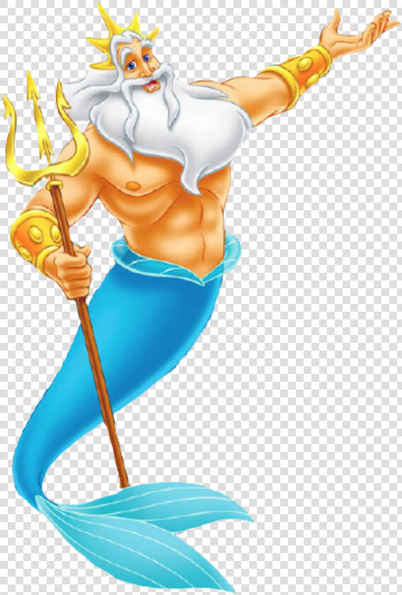 King Triton Little Mermaid  HD Png DownloadTransparent PNG