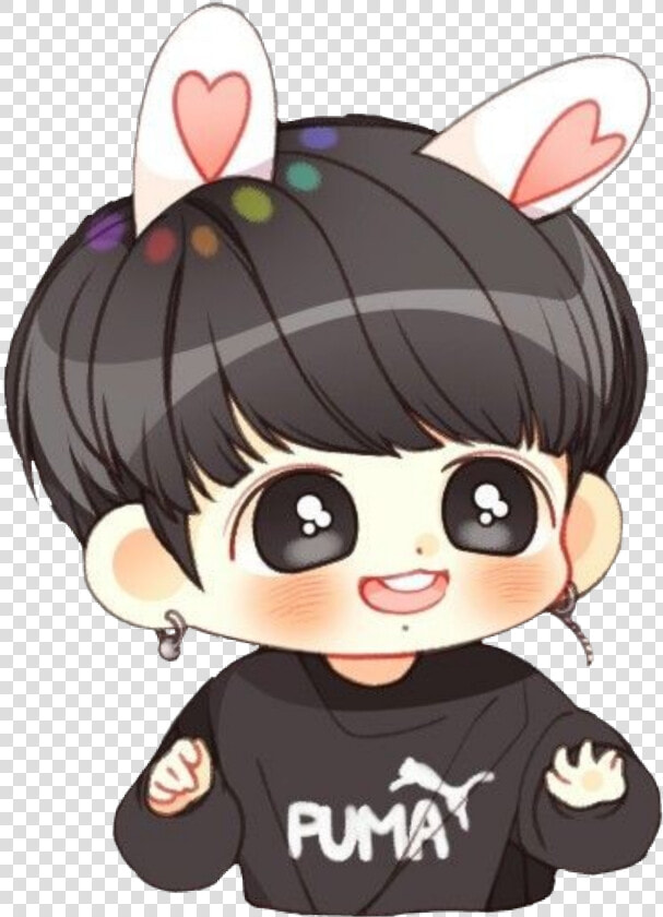 Bts Jungkook Cute Chibi Btsjungkook   Png Download   Bts V Chibi Drawing Easy  Transparent PngTransparent PNG