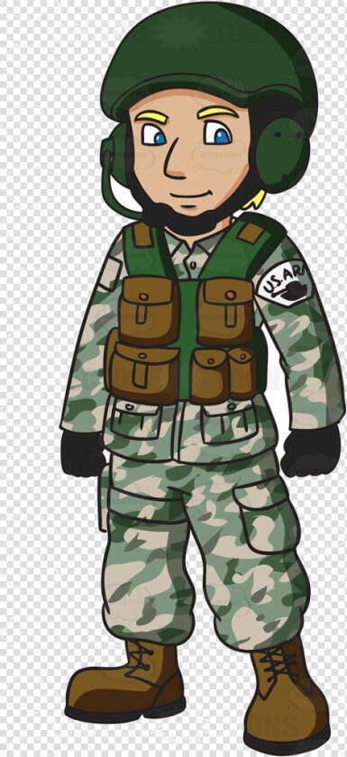 Soldier A Us Army Tank Operator Cartoon Clipart Vector  HD Png DownloadTransparent PNG