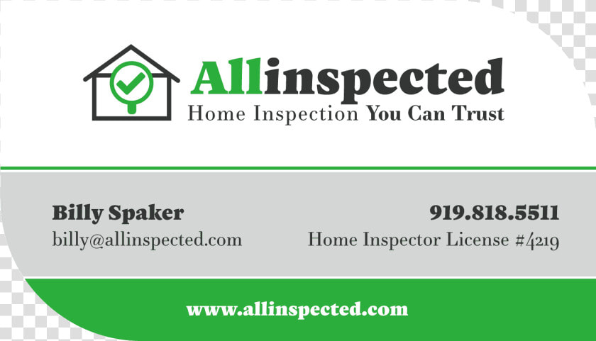 Home Inspection Business Card Design   Graphics  HD Png DownloadTransparent PNG