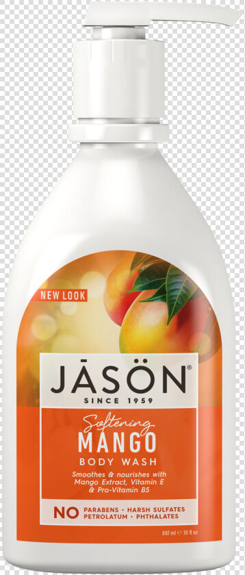 Jason Softening Mango  amp  Papaya Pure Natural Body Wash   Jason Body Wash  HD Png DownloadTransparent PNG