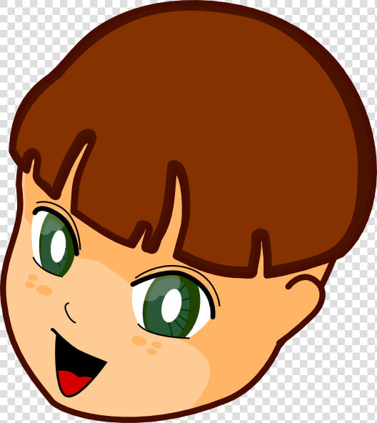 Eyeball Clipart Green Eye   Brown Hair Green Eyes Boy Cartoon  HD Png DownloadTransparent PNG