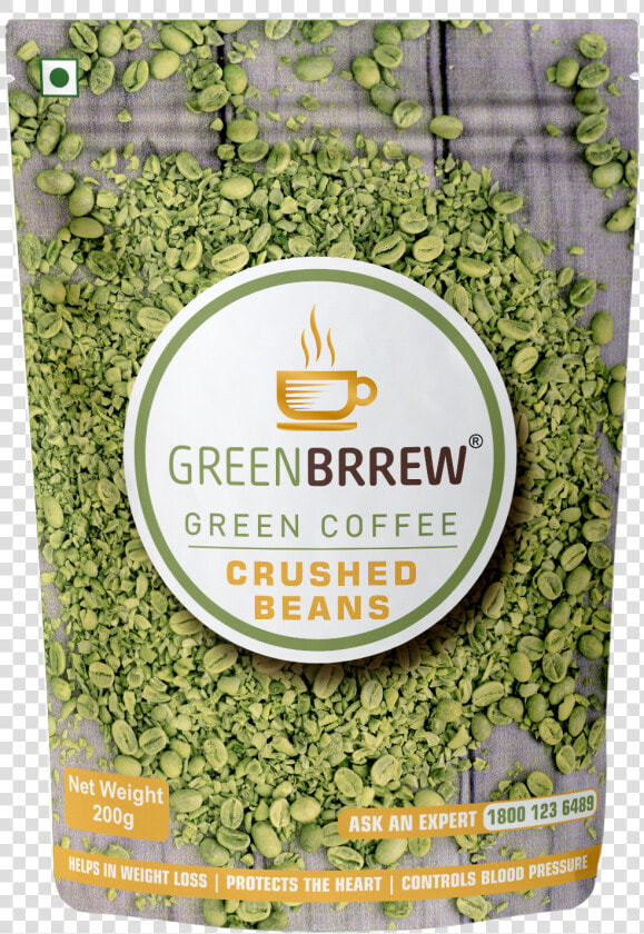 Greenbrrew Organic Unroasted Green Coffee Crushed Beans   Mung Bean  HD Png DownloadTransparent PNG