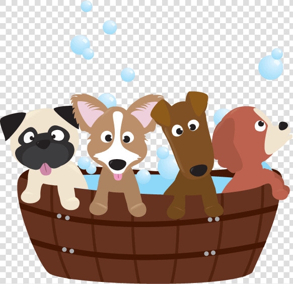 Dog Bath Tub Cartoon  HD Png DownloadTransparent PNG