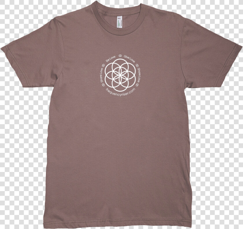 Frequencyriser Seed Of Life Organic Walnut T shirt   Active Shirt  HD Png DownloadTransparent PNG