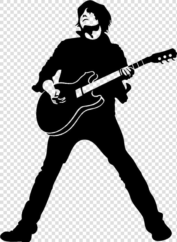 Transparent Guitar Silhouette Png   Black Guitarist Png  Png DownloadTransparent PNG