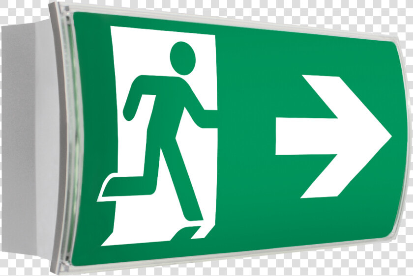 Transparent Green Street Sign Png   Emergency Exit Right Sign  Png DownloadTransparent PNG