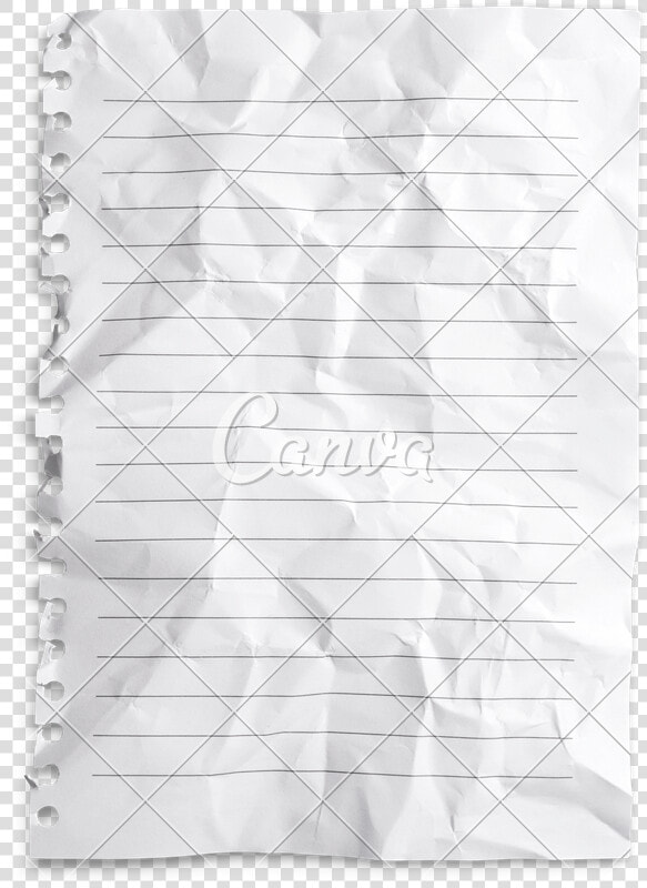 Clip Art Crumpled Lined Paper  HD Png DownloadTransparent PNG