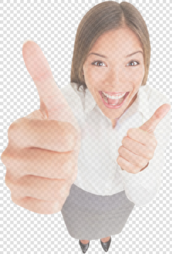 Imagenes Gratis De Mujer Feliz Con Pulgares Arriba  HD Png DownloadTransparent PNG