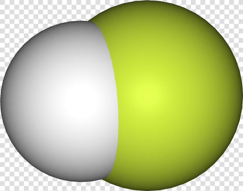 Hydrogen Fluoride 3d Vdw   Hydrofluoric Acid Hf Molecule  HD Png DownloadTransparent PNG