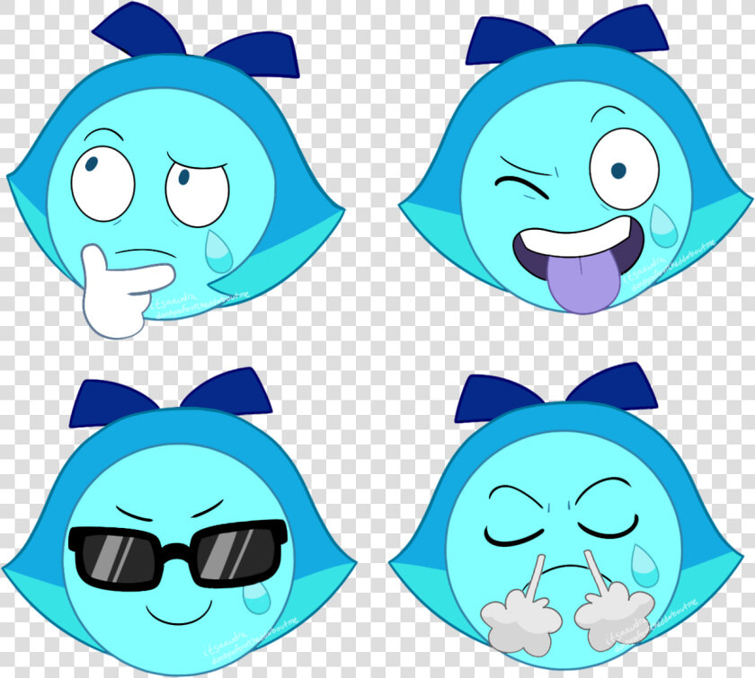 I Love Her Ugly Little Emoji Face   Steven Universe Aquamarine Emoji  HD Png DownloadTransparent PNG