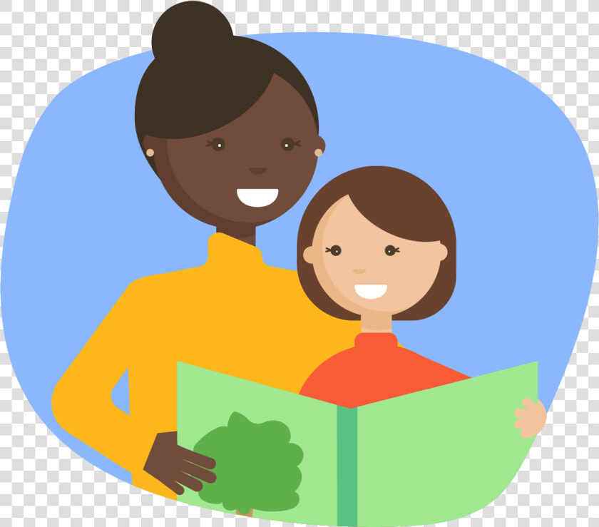 Woman Reading A Book To A Child   Connecting With Others Png  Transparent PngTransparent PNG