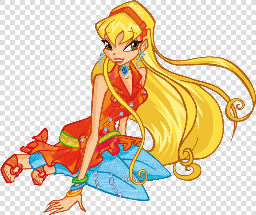 Outfits   Season 3   Stella   Jeans   Winx Club Stella   Winx Club Season 3 Stella  HD Png DownloadTransparent PNG