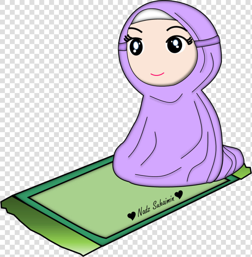 Solat Clipart  Hd Wallpaper Download   Kartun Muslimah Lucu Png  Transparent PngTransparent PNG