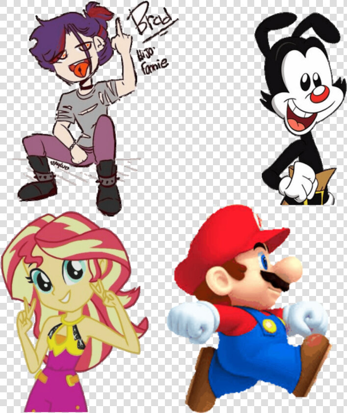  supermario  supermariobros  yakko  animaniacs  sunsetshimmer   Wakko Yakko Y Dot  HD Png DownloadTransparent PNG