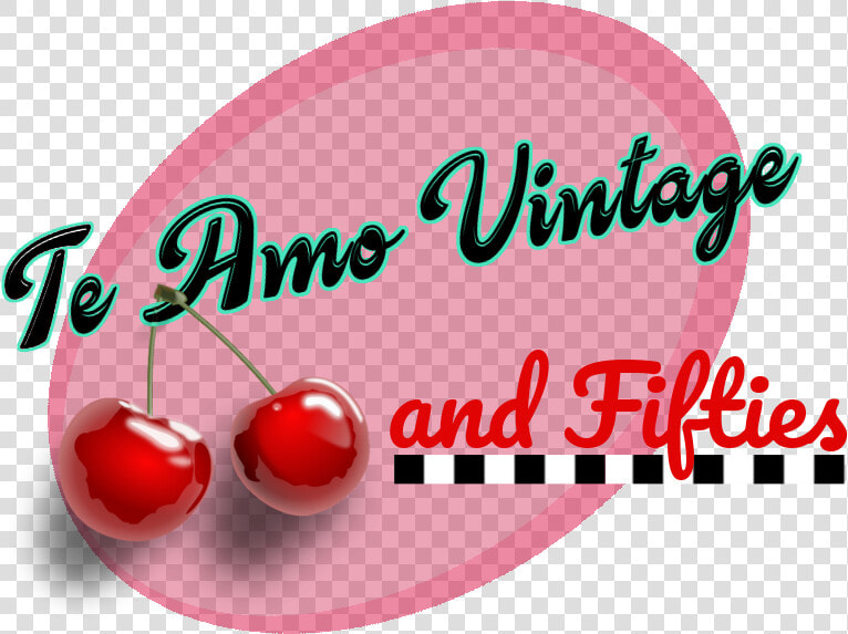 Te Amo Vintage And Fifties   Cartoon Cherries  HD Png DownloadTransparent PNG